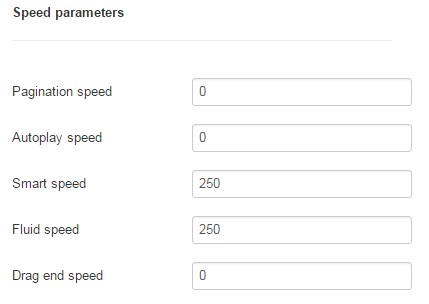 Speed parameters Nice Carusel