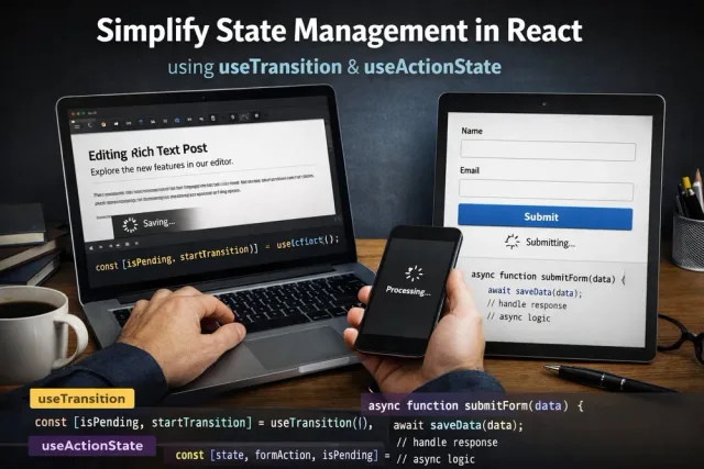 Stop Managing Async State by Hand — useTransition and useActionState Explained